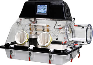 "One Touch / Go Anaerobic" Automatic anaerobic chamber.